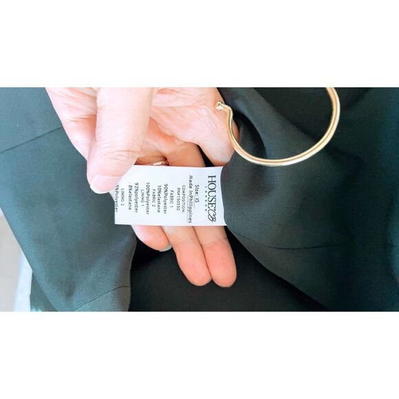 HOUSE OF CB Asymmetrical Vona Silky Draped Maxi Gown XS - Picture 11 of 11